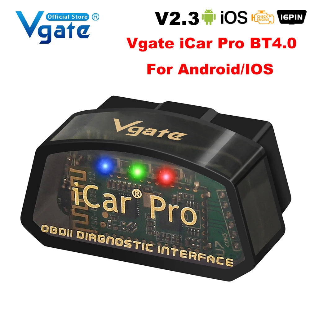 iCar Pro BT 4.0 V2.3 Bluetooth-koodinlukija/diagnostiikkalaite