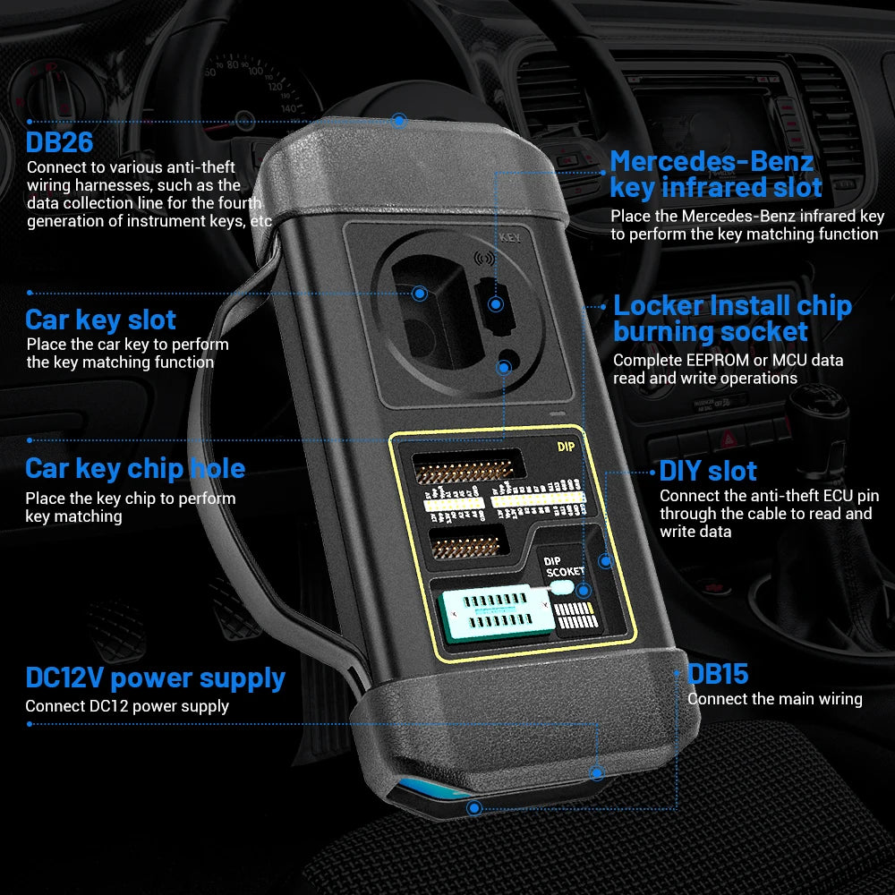 LAUNCH® X431 X-PROG 3 Immobilisaatori & Võtme Programmeerimise Seade