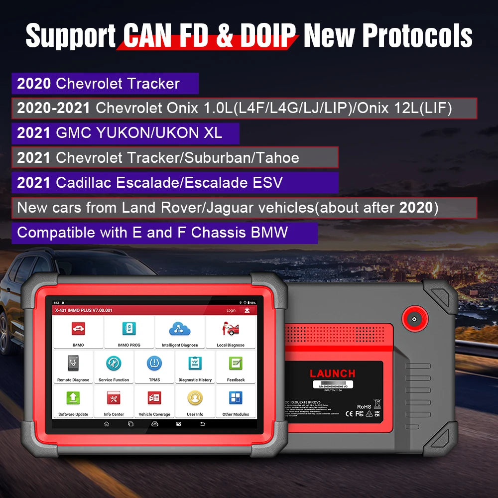 Launch© X431 IMMO PLUS Key Programming Device + Diagnostic Device 