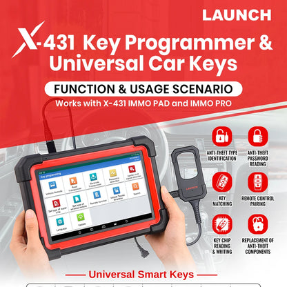 LAUNCH® X431 Car Key Programmer + 4 keys 