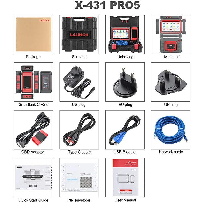 Launch X431 PRO5 + SmartLink 2.0 Diagnostic Tool 
