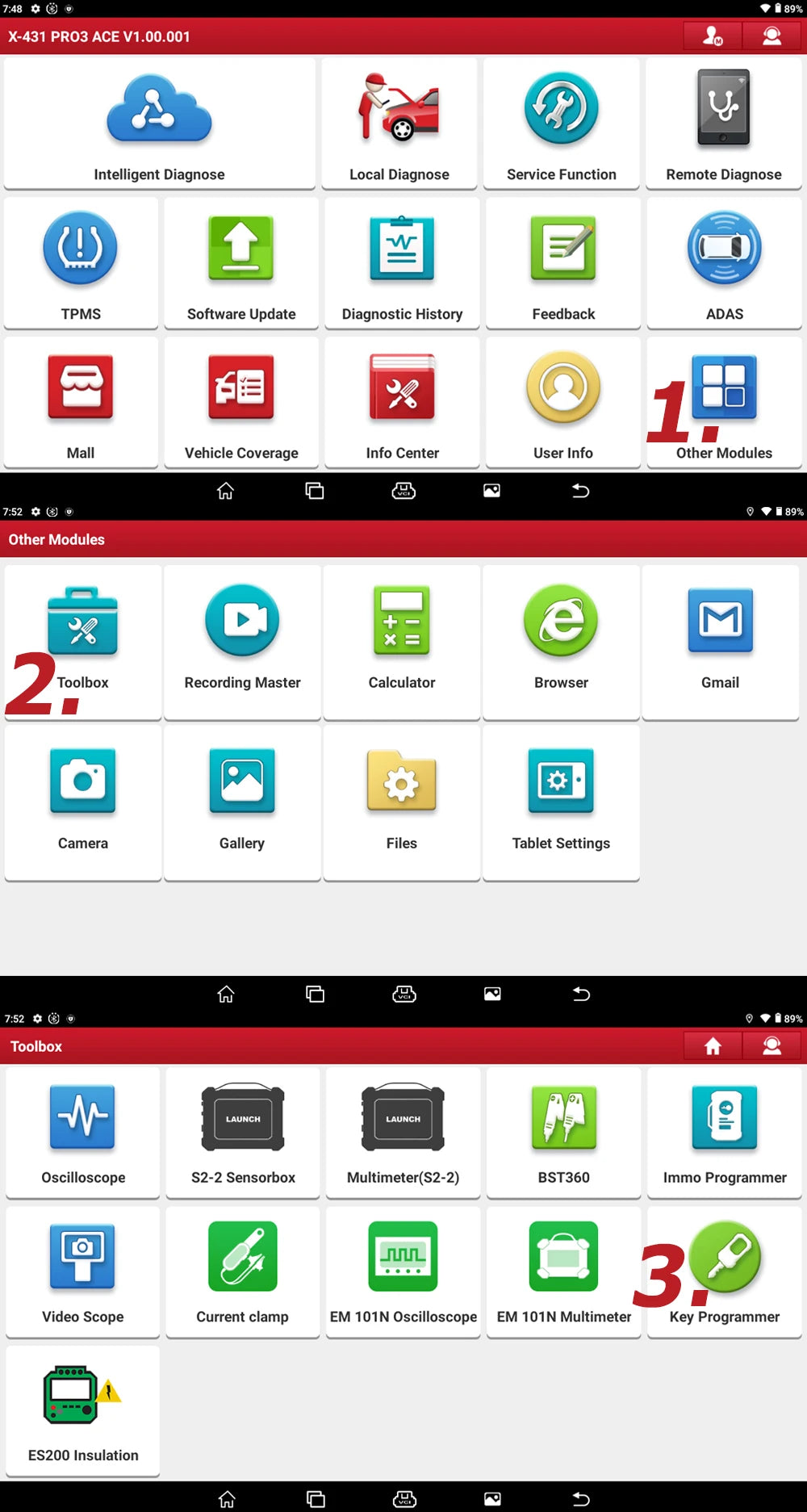 LAUNCH® X431 Car Key Programmer + 4 keys 