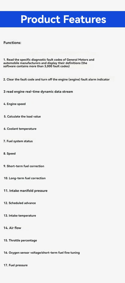 Bluetooth-koodinlukija/diagnostiikkalaite ELM327 V2.1